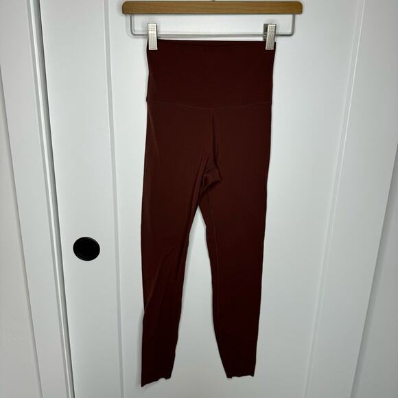 Nike Yoga Lux High Rise 7/8 Leggings Rust Brown Size XS - Picture 2 of 8